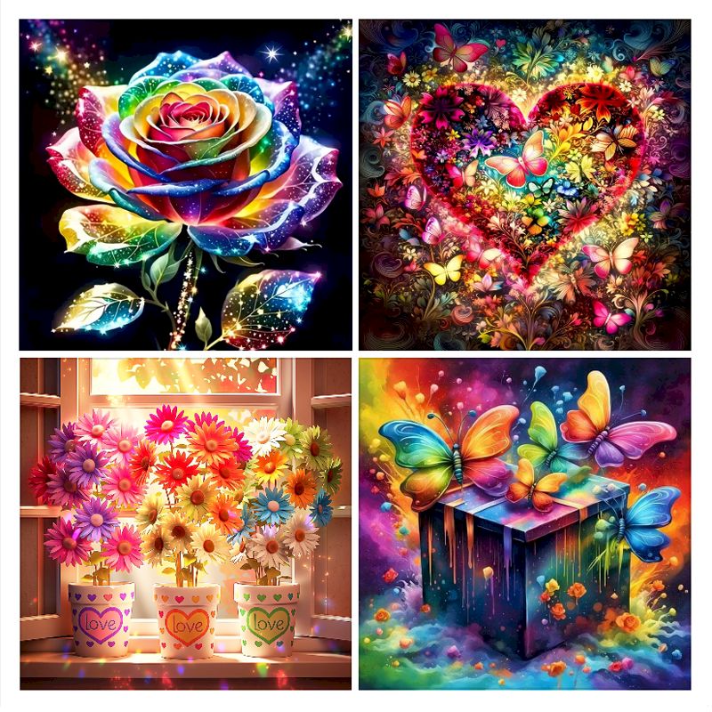 Embroidery Ideas For Bags - SDOYUNO DIY Peinture Diamant 5D Carré