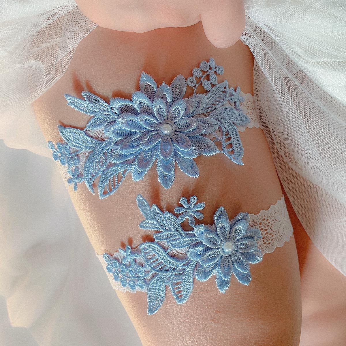 Embroidery Ring - Jarretière brodée sexy pour femmes et