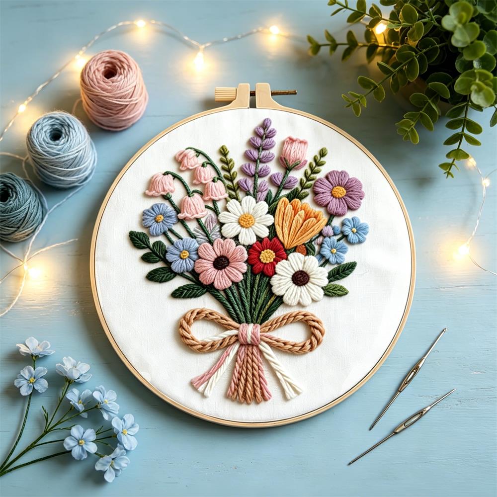 Embroidery Guide Paper - Kits de point de croix, fleur