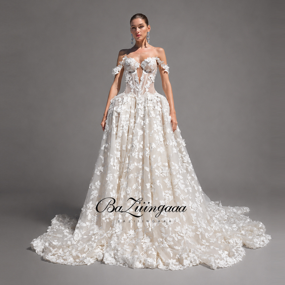 Embroidery Online Designs - Robes de mariée à imprimé floral,