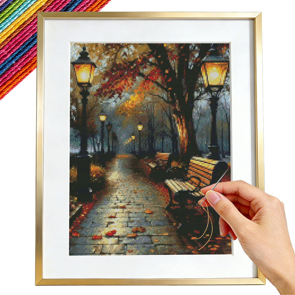 Embroidery Guide Paper - Kits de broderie 11CT Paysage Urbain