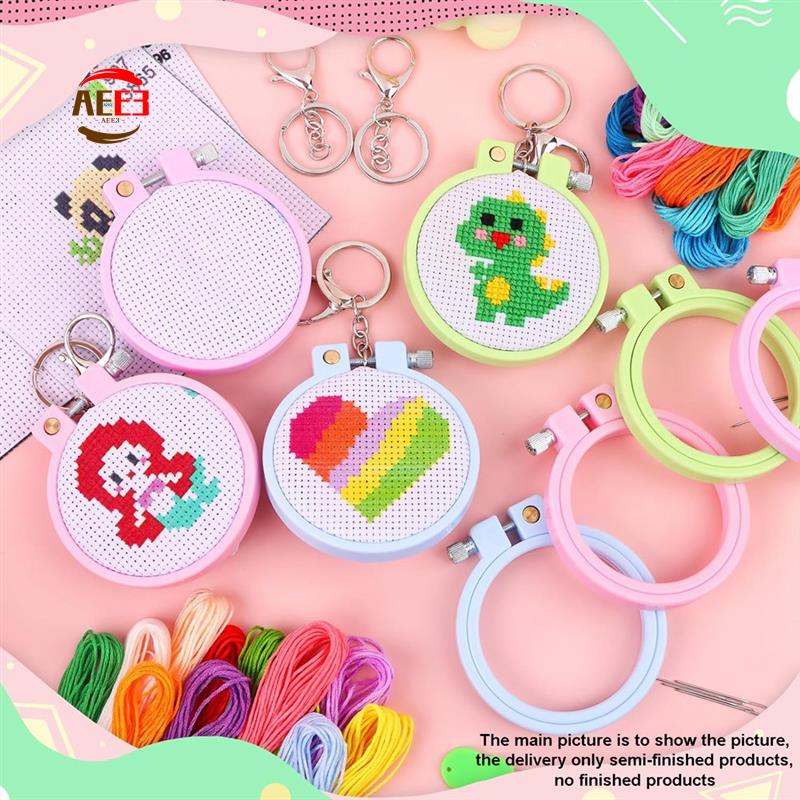 Embroidery For Beginners - AEE3-6Pcs Kits de point de croix