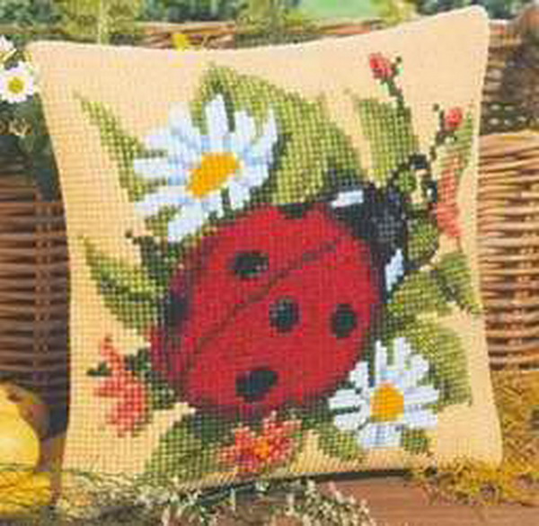 Embroidery Lady Bug - Kit de point de croix CÔTÉ