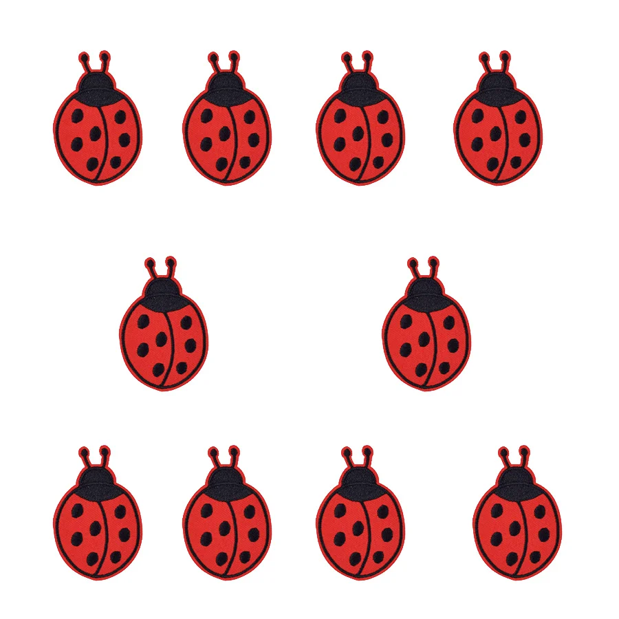 Embroidery Lady Bug - Patchs Brodés à Motif d'Insectes pour