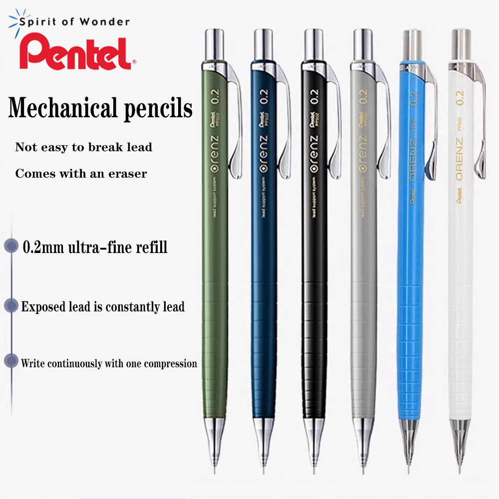 Pentel Pen Energel - Crayon mécanique Pentel Orenz 0.2mm XPP502