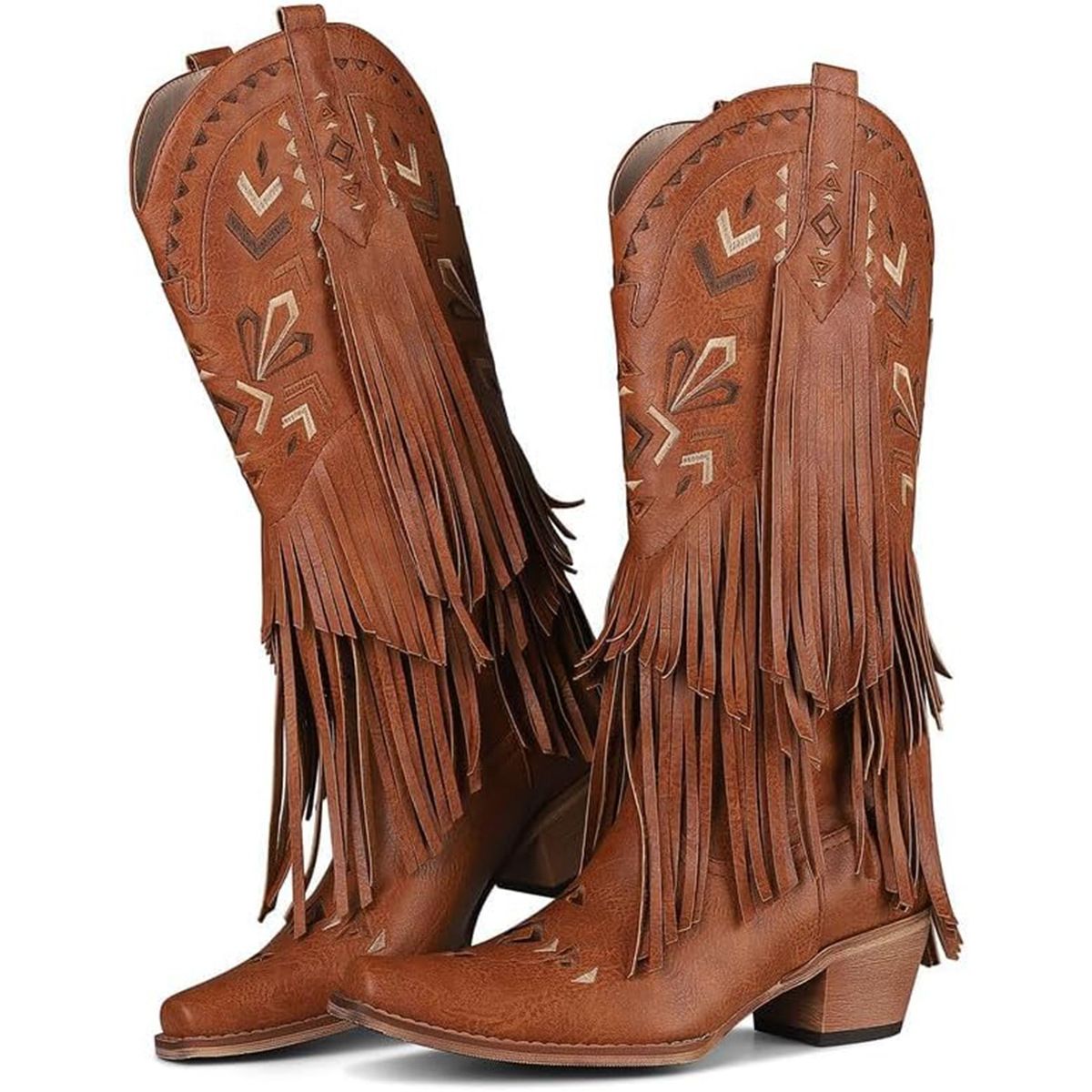 Embroidery Design Free - Bottes mi-mollet pour femmes, style western