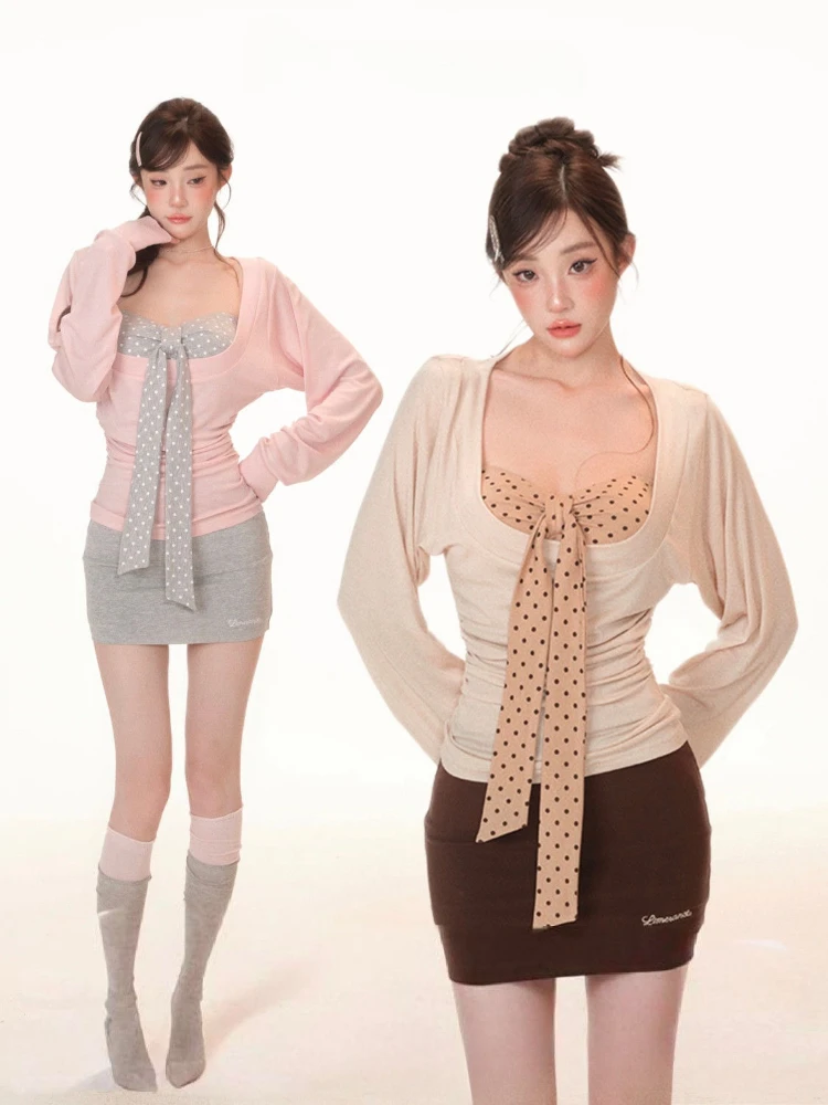 Ensemble deux pièces Y2K : hau - Embroidery Set avis et prix