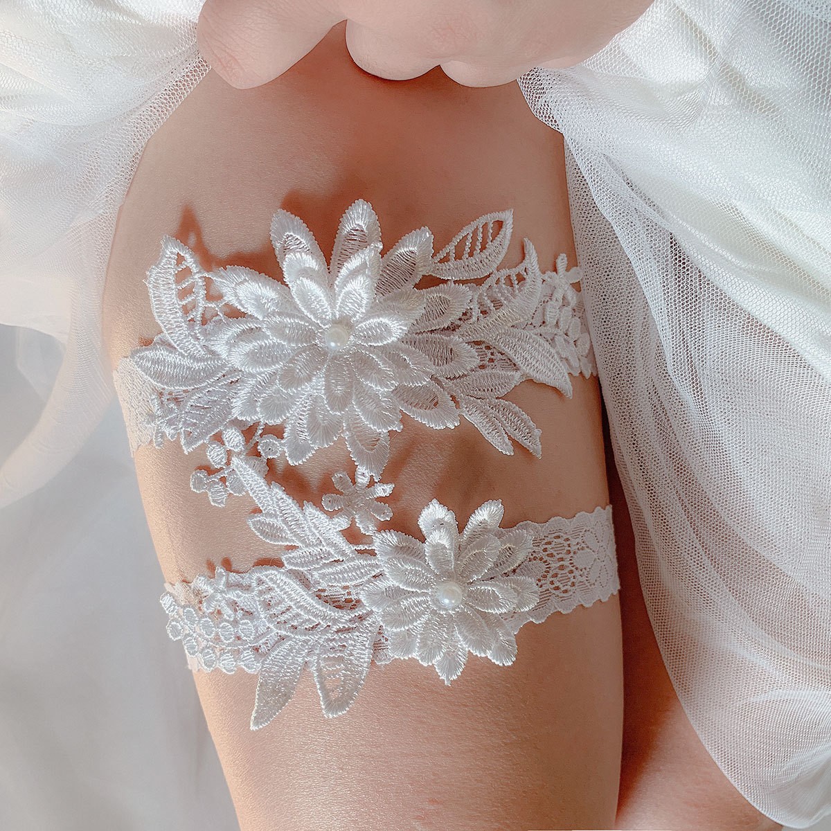 Jarretière brodée sexy pour fe - Embroidery Ring avis et prix