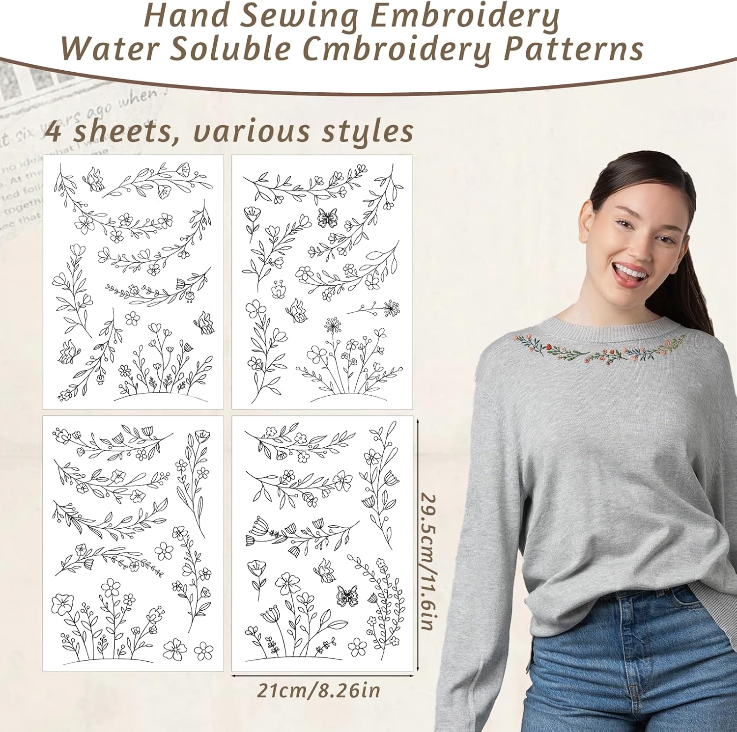 Papier de broderie soluble dan - Embroidery Web avis et prix