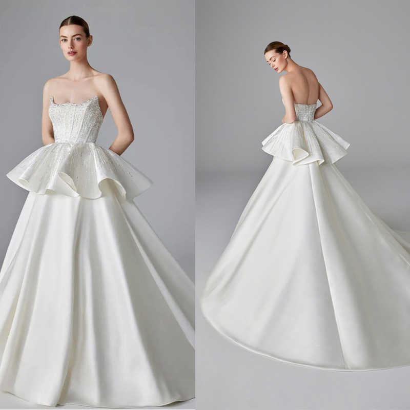 Robe de mariée élégante en Sat - Embroidery Online Designs avis et prix