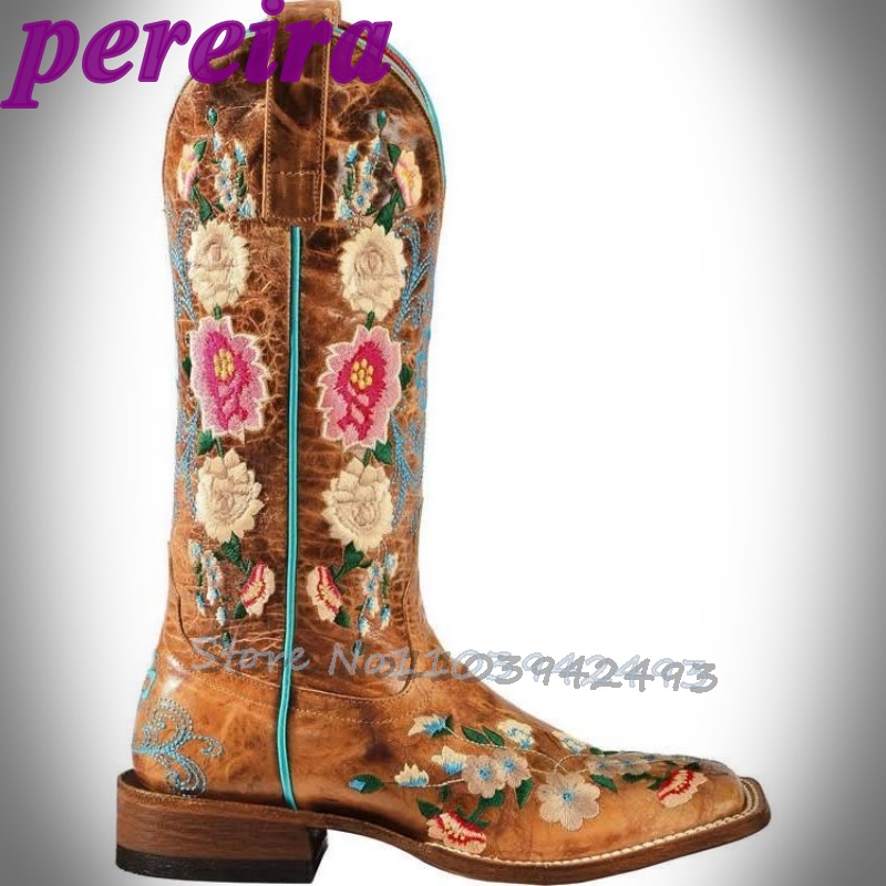 Bottes à fleurs brodées Rose G - Embroidery Rose avis et prix