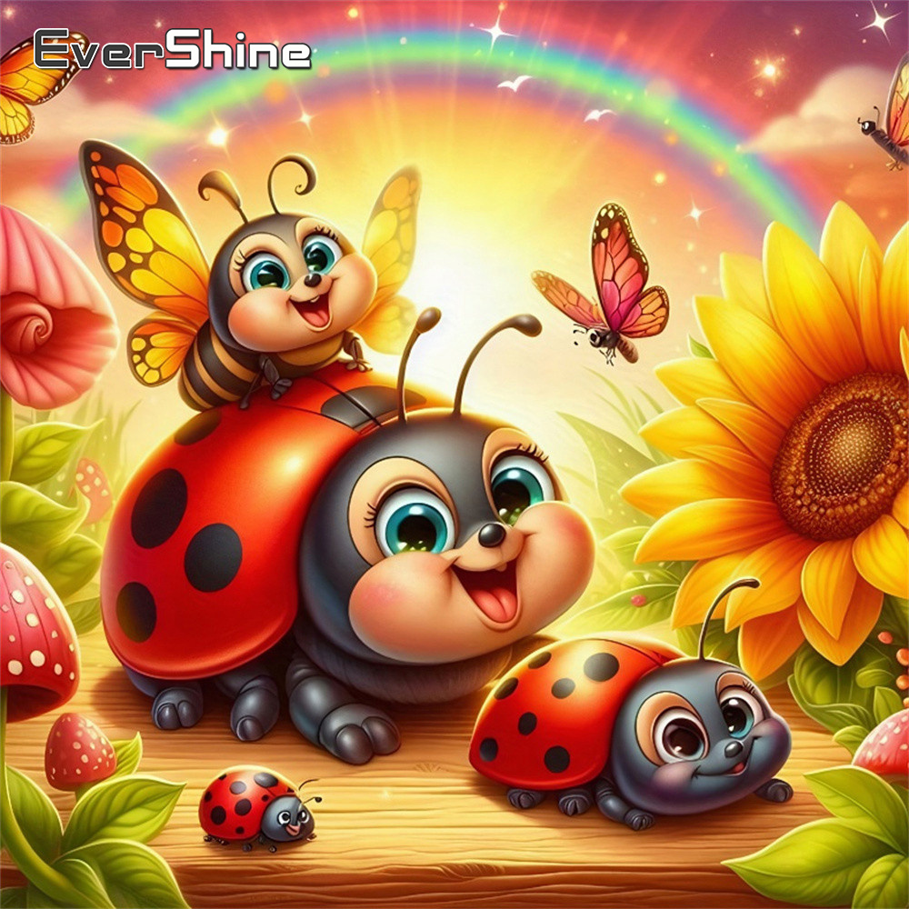 Mosaïque de diamants Evershine - Embroidery Lady Bug avis et prix