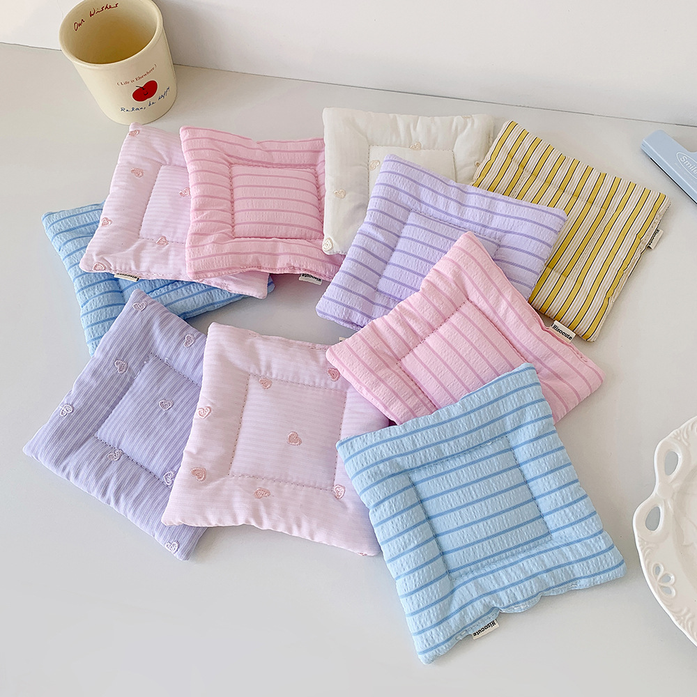 Sous-verre en tissu brodé coul - Embroidery Cream avis et prix