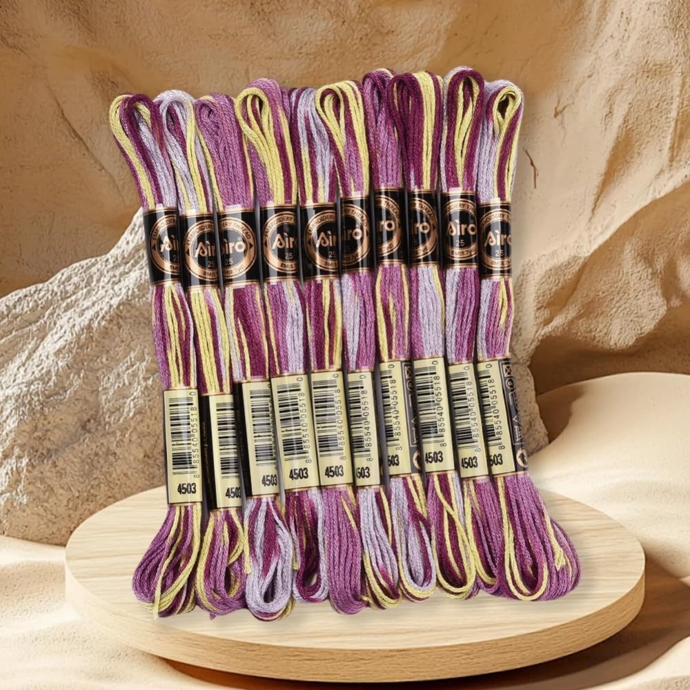 Fil à broder panaché violet, 6 - Embroidery Gift avis et prix