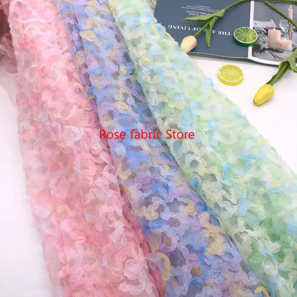 Tissu en mousseline dégradée a - Embroidery Rose avis et prix