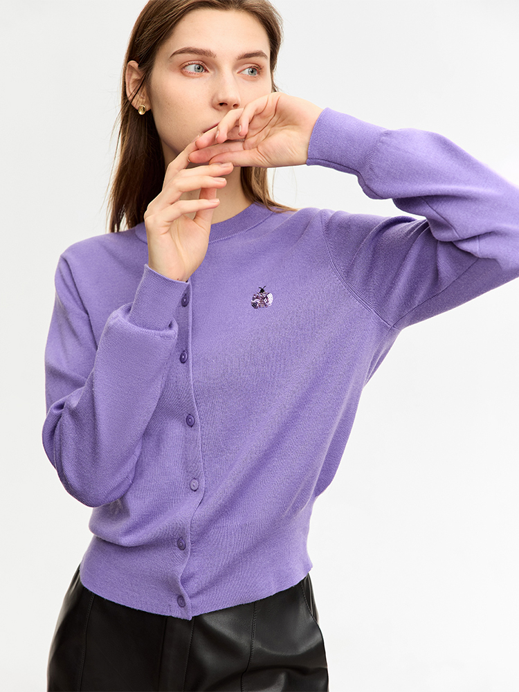 AMII Pull en laine minimaliste - Embroidery Lady Bug avis et prix