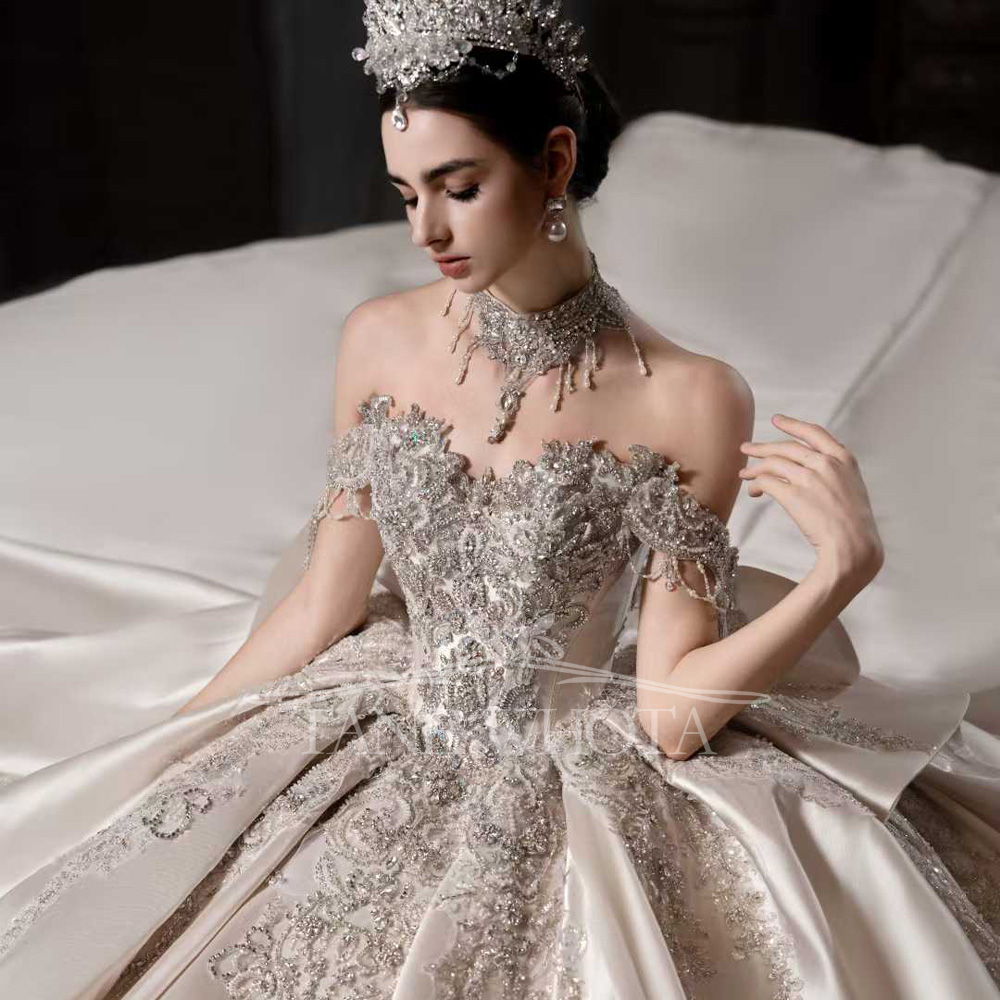 Robe de mariée de luxe à paill - Embroidery Rose avis et prix