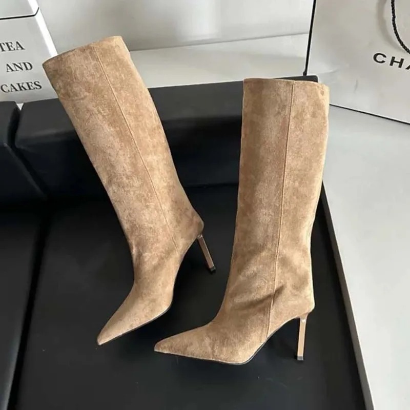 Femmes de luxe bottes longues  - Embroidery Design Free avis et prix