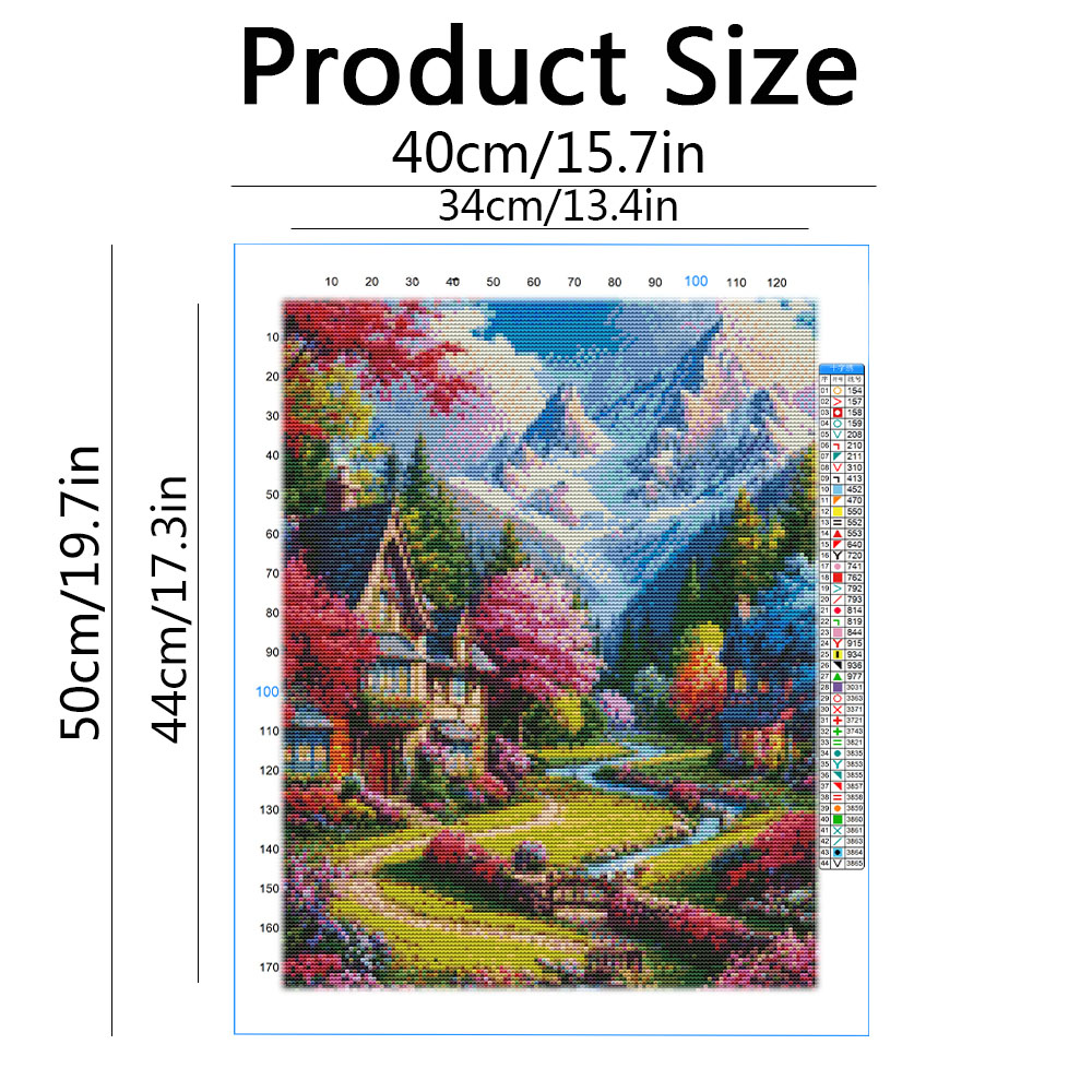 Kit de broderie Paysage de mai - Embroidery Guide Paper avis et prix