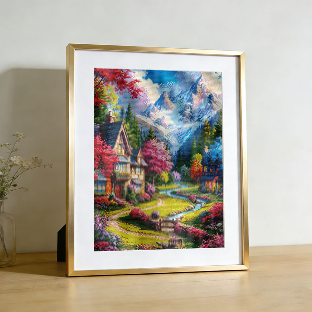 Kit de broderie Paysage de mai - Embroidery Guide Paper avis et prix