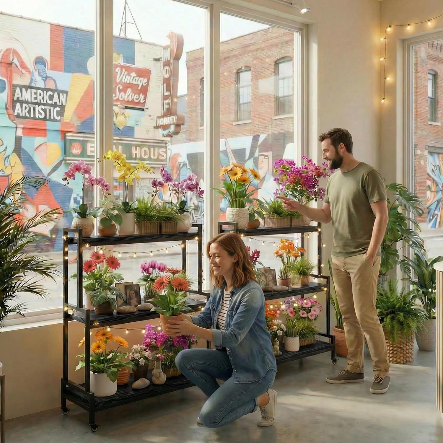Support à plantes à 3 niveaux  - Frame Display Wood avis et prix