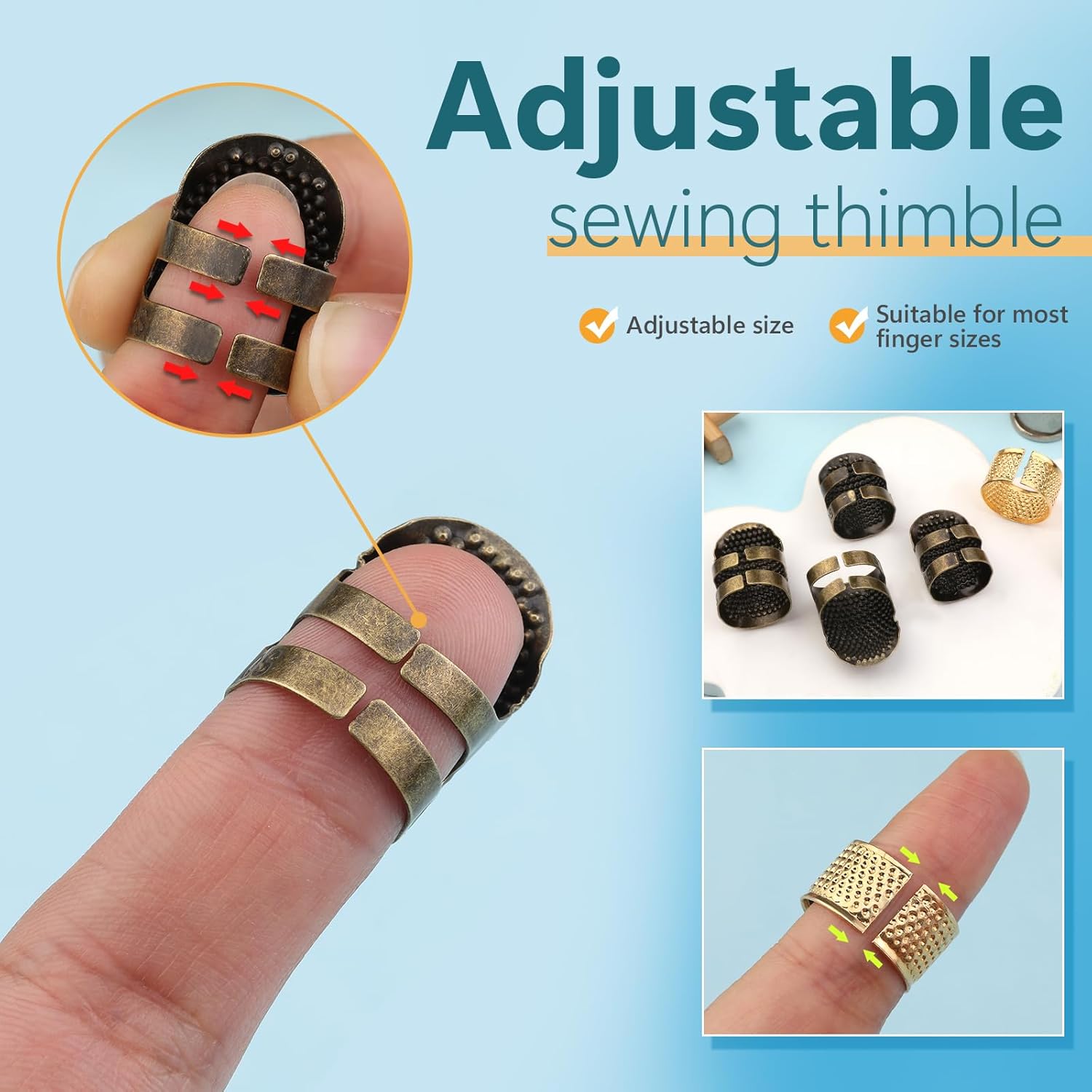 Kit de 8 doigts-de-morçons pou - Embroidery Ring avis et prix