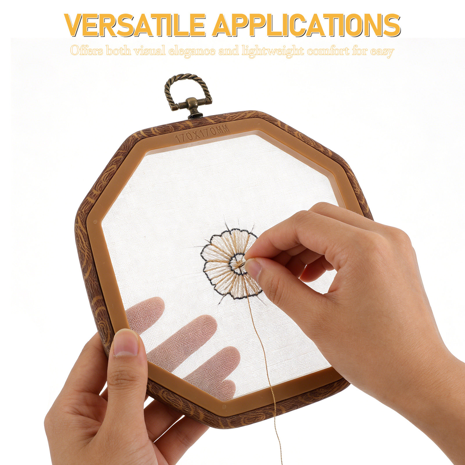 Lot de 6 cerceaux à broder oct - Frame Display Wood avis et prix