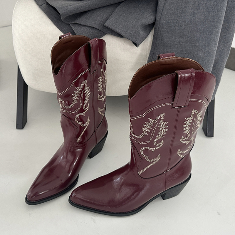 Liyke Designer vin rouge cuir  - Embroidery Design Free avis et prix