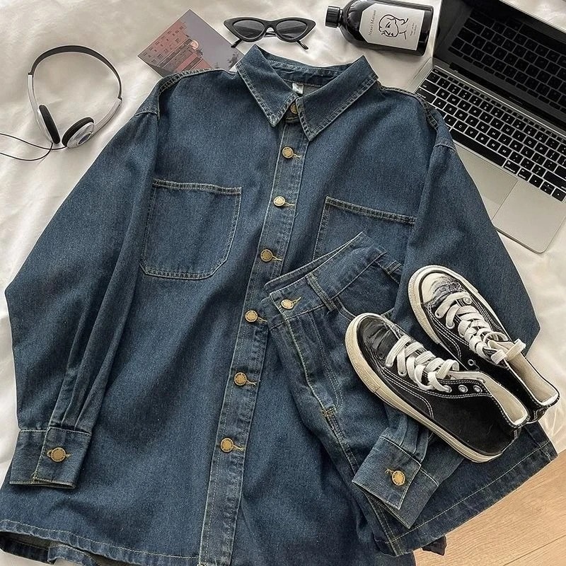 Ensemble jupe en jean Y2K : ve - Embroidery Set avis et prix