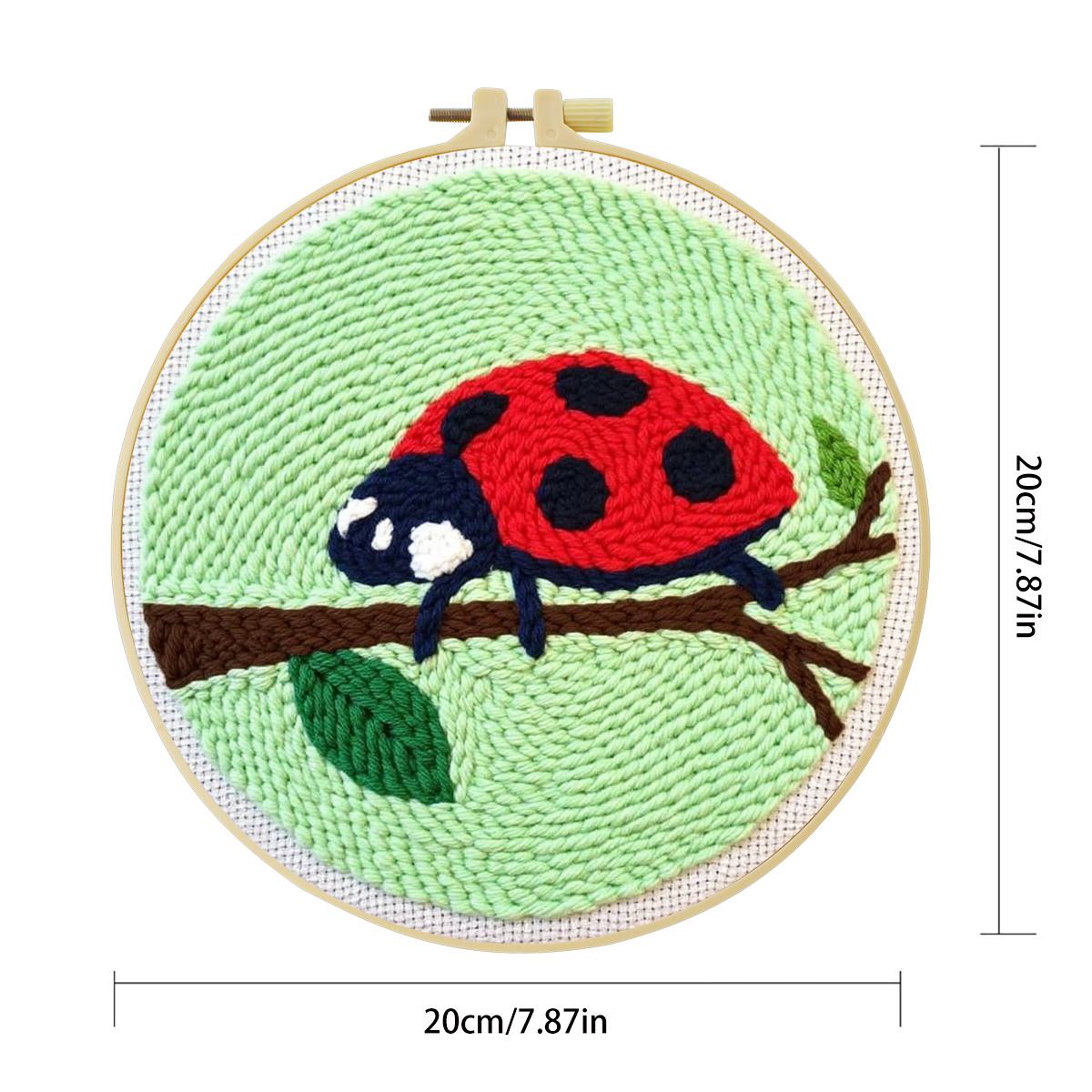 Kit de broderie au poinçon 20x - Embroidery Lady Bug avis et prix