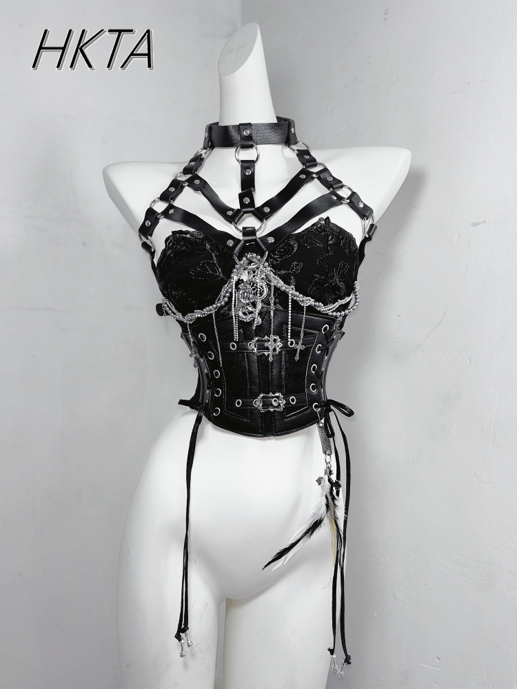 Style foncé Goth chaîne en mét - Embroidery Rose avis et prix