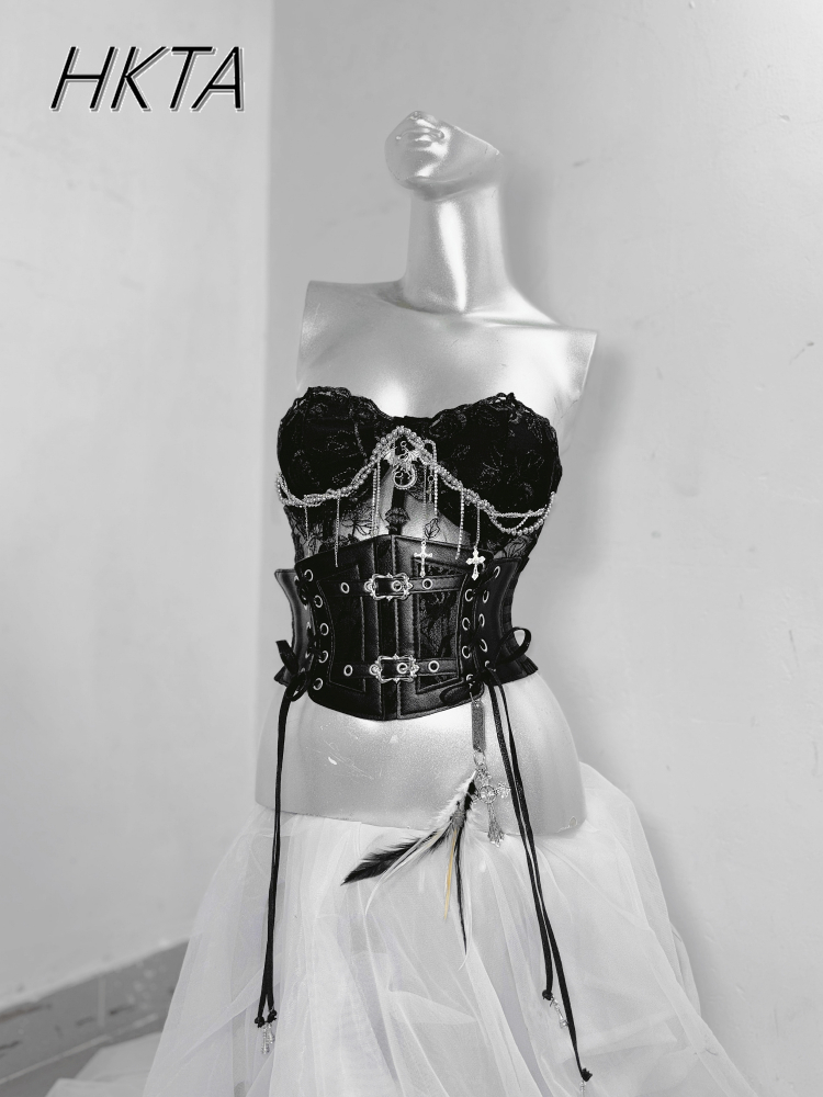 Style foncé Goth chaîne en mét - Embroidery Rose avis et prix