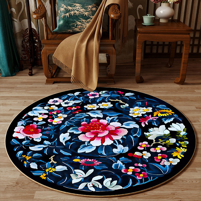 Tapis rond antidérapant en for - Embroidery Online Designs avis et prix