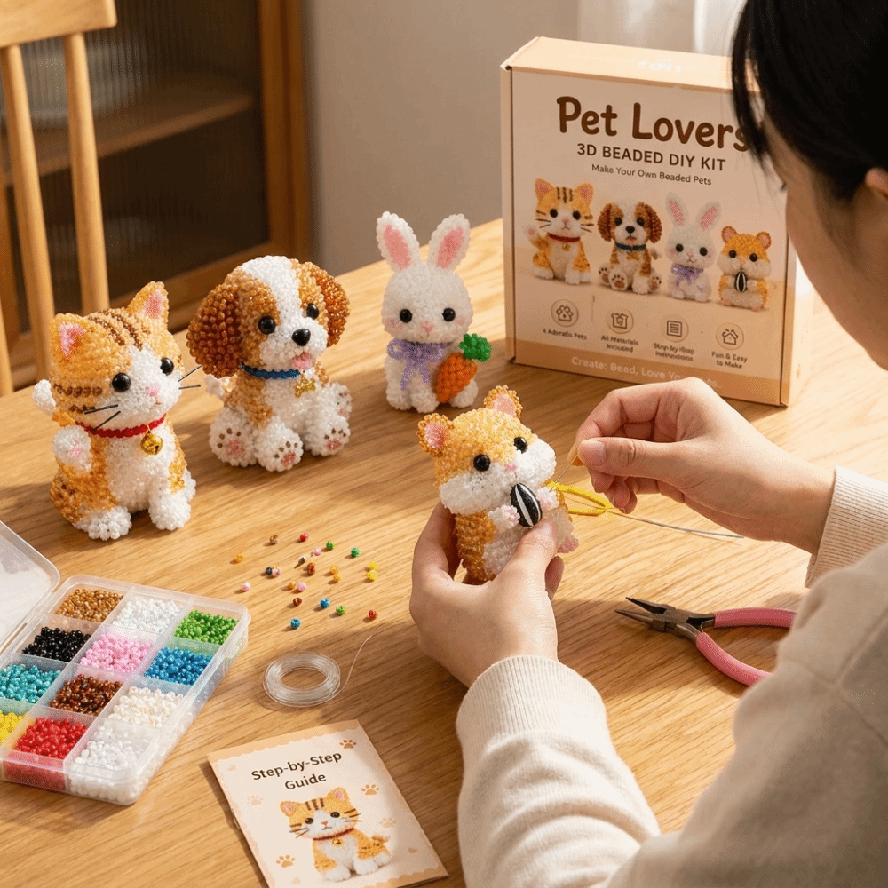 Kit de broderie de perles anim - Embroidery For Beginners avis et prix