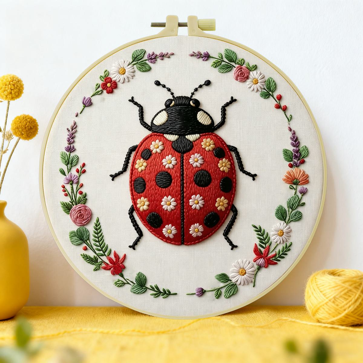 1 pièce 20X20CM/15X15CM 7.87/6 - Embroidery Lady Bug avis et prix