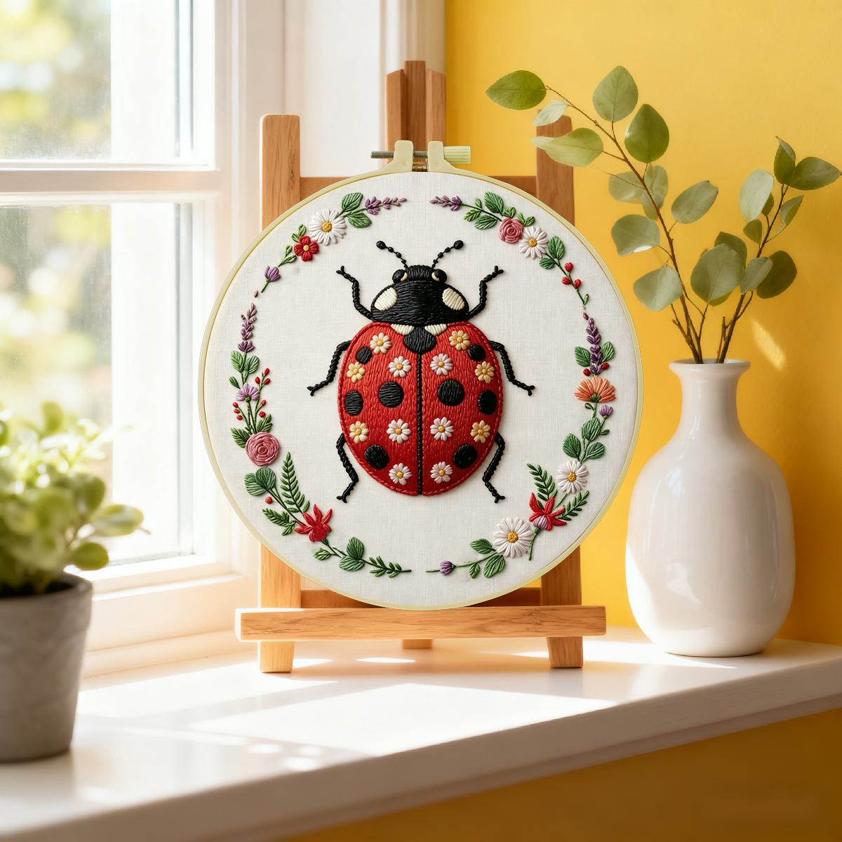 1 pièce 20X20CM/15X15CM 7.87/6 - Embroidery Lady Bug avis et prix