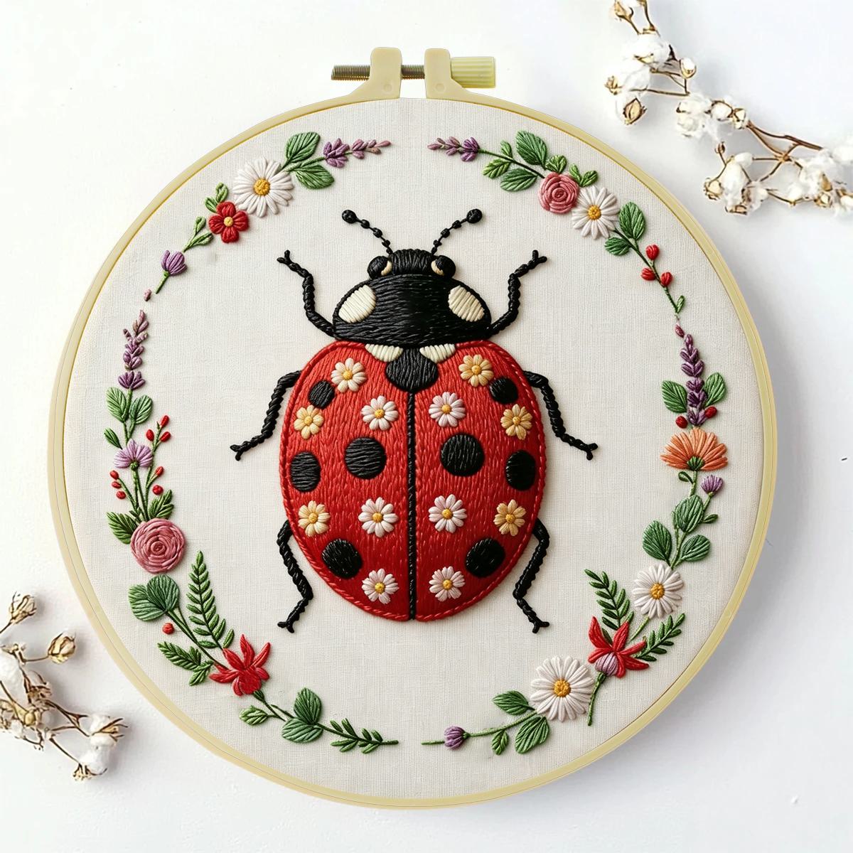 1 pièce 20X20CM/15X15CM 7.87/6 - Embroidery Lady Bug avis et prix