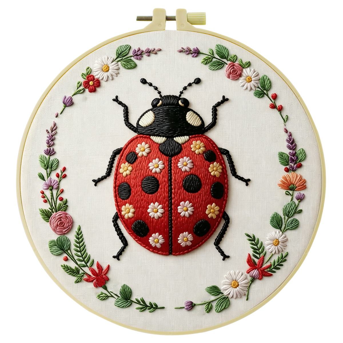 1 pièce 20X20CM/15X15CM 7.87/6 - Embroidery Lady Bug avis et prix