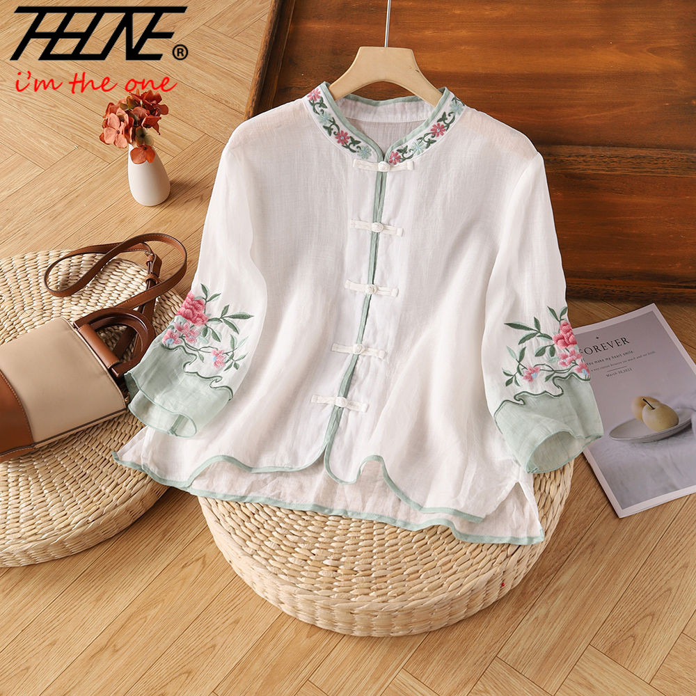 THHONE broderie Blouse chemise - Embroidery Baju avis et prix