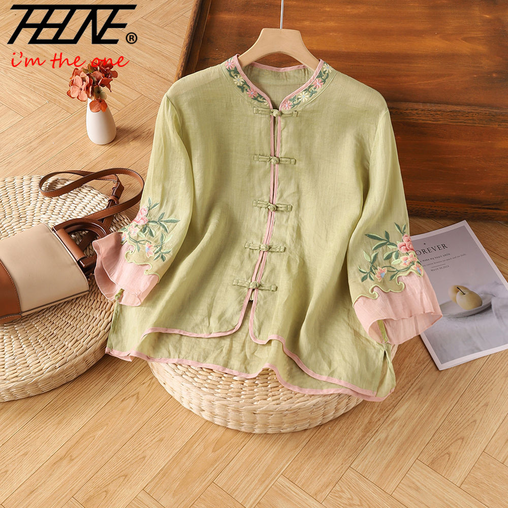 THHONE broderie Blouse chemise - Embroidery Baju avis et prix