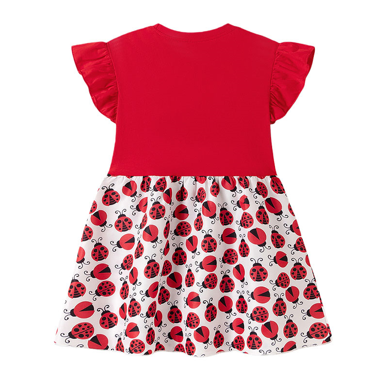 Robes d'été à manches courtes  - Embroidery Lady Bug avis et prix