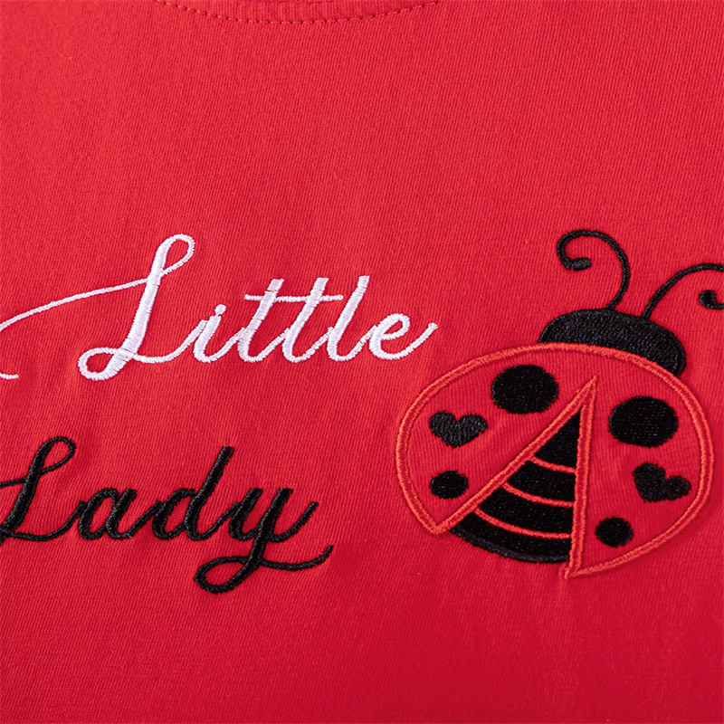 Robes d'été à manches courtes  - Embroidery Lady Bug avis et prix