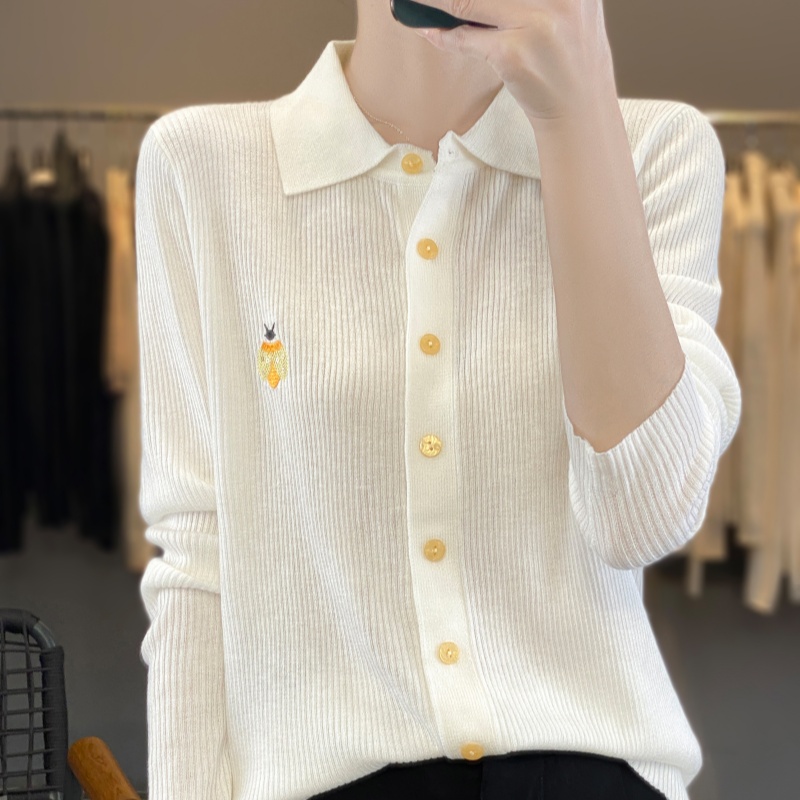 WinvyNee – Cardigan à col polo - Embroidery Lady Bug avis et prix