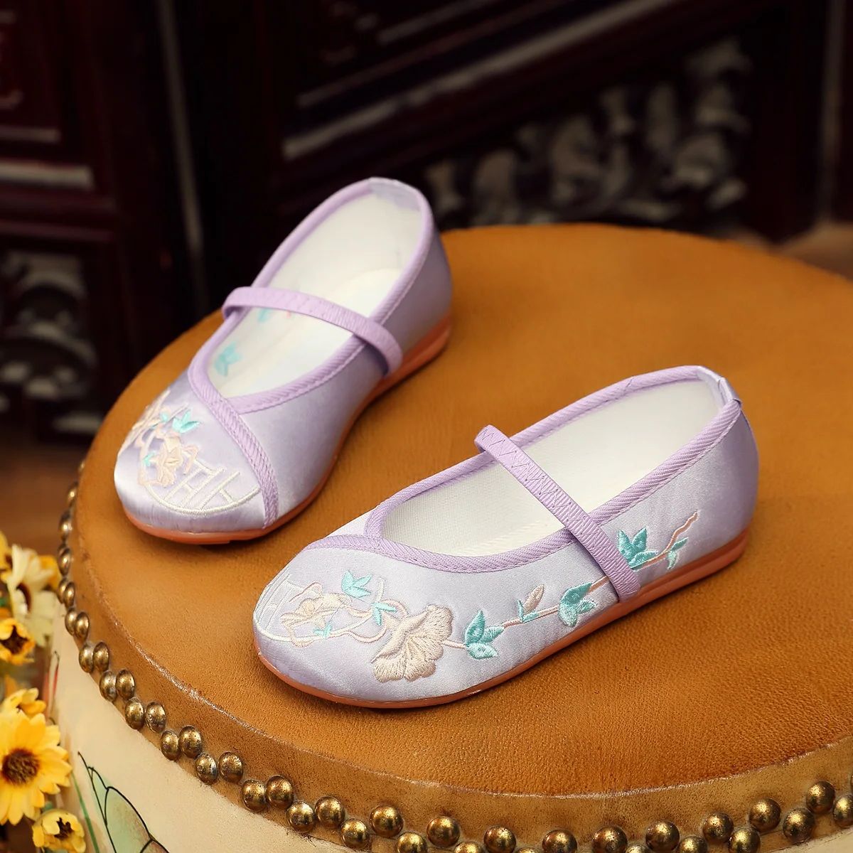 Rétro enfants broderie chaussu - Embroidery Rose avis et prix