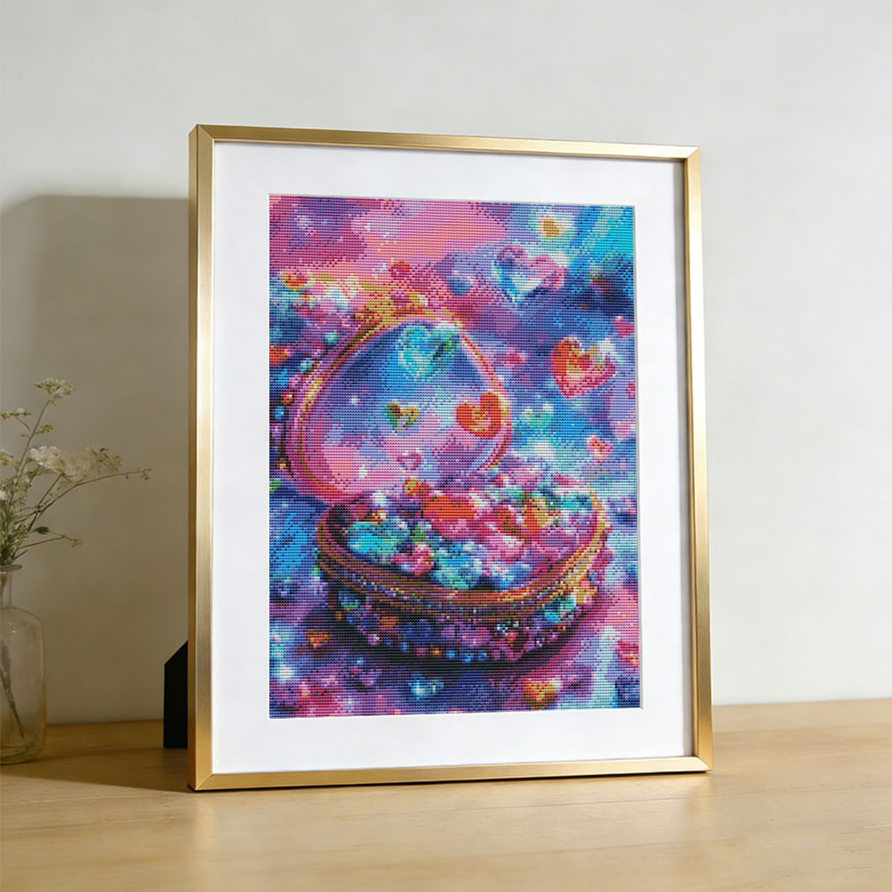 Kits de broderie, motifs Cœur, - Embroidery Guide Paper avis et prix