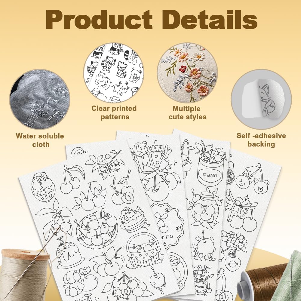 Autocollants de broderie solub - Embroidery Web avis et prix