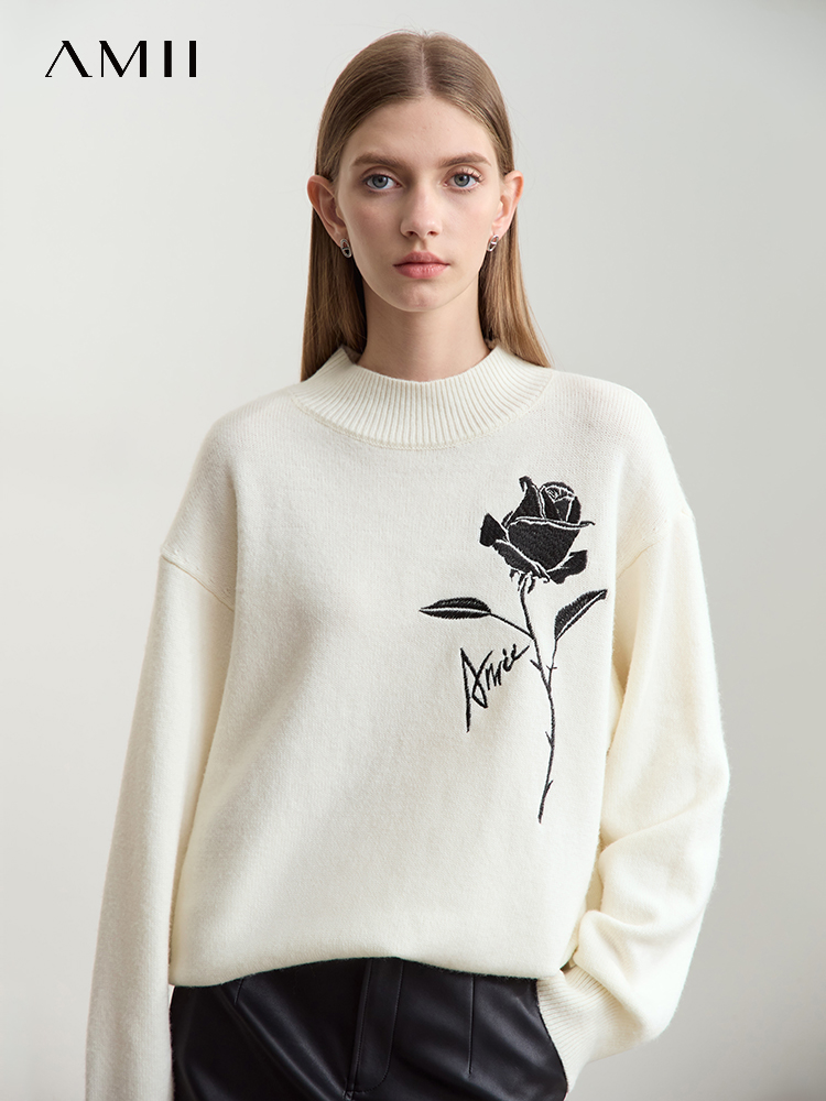 Pulls Amii pour l'automne-hive - Embroidery Rose avis et prix