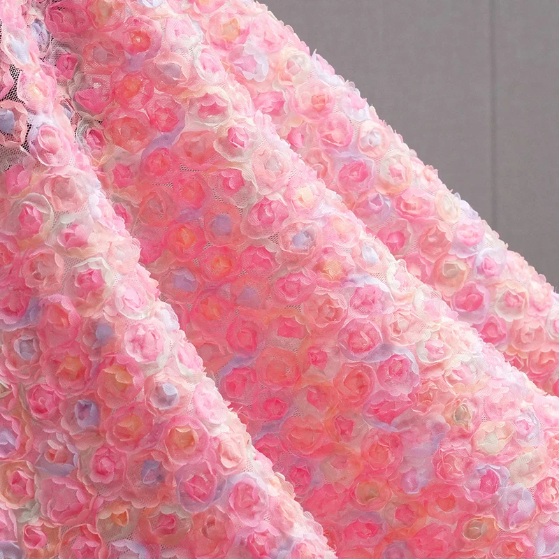 Ruban brodé floral 3D coloré e - Embroidery Rose avis et prix