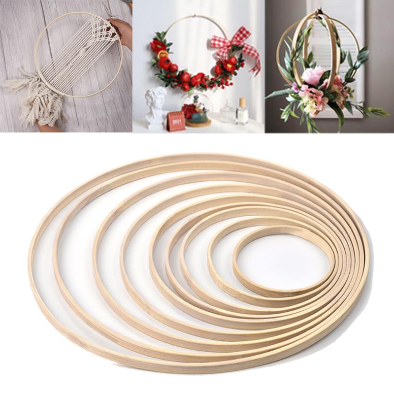 1/5Pcs 8-33cm En Bois BRICOLAG - Embroidery Ring avis et prix